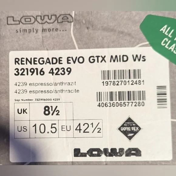 LOWA Renegade Evo Goretex Mid Hiking Boot - Picture 7 of 8